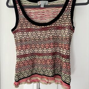 M by Missoni Multicolor Knit Tank Top